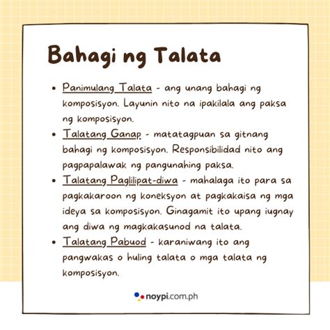 HALIMBAWA NG TALATA .